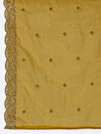 Hand Embroidered Kurta With Pant & Dupatta Premium Luxury, Mustard - Hiral Fashion - Distacart