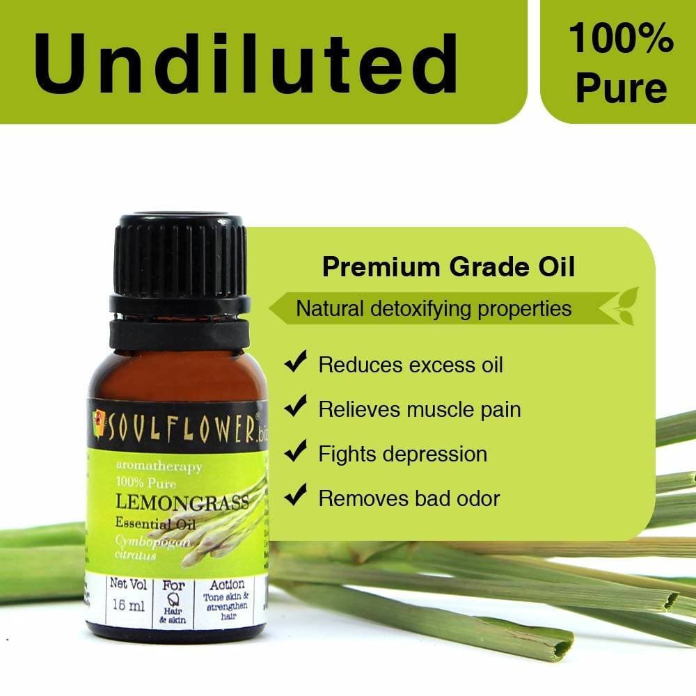Soulflower Lemongrass Essential Oil