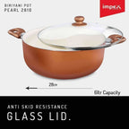 Ceramic Coated Nonstick Aluminium Biriyani Pot (6 Litre,28 cm)