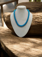Inhanns Noor-E-Jalwa – Handmade Crystal Bead Necklace -Adjustable - Sky Blue Only Necklace