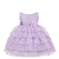 Asmaani Baby Girl's Lavender Colour Satin A-Line Maxi Full Length Dress (AS-DRESS-22107)