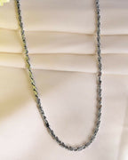 VOJ Silver Plated Designer Chain For Men