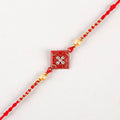 Sleek American Diamond Rakhi And Cashew Jar - Distacart