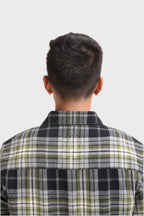 Xkind Green Checks Regular Fit Shirt