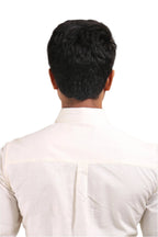Jonesburg White Satin Slub Slim Fit Shirt
