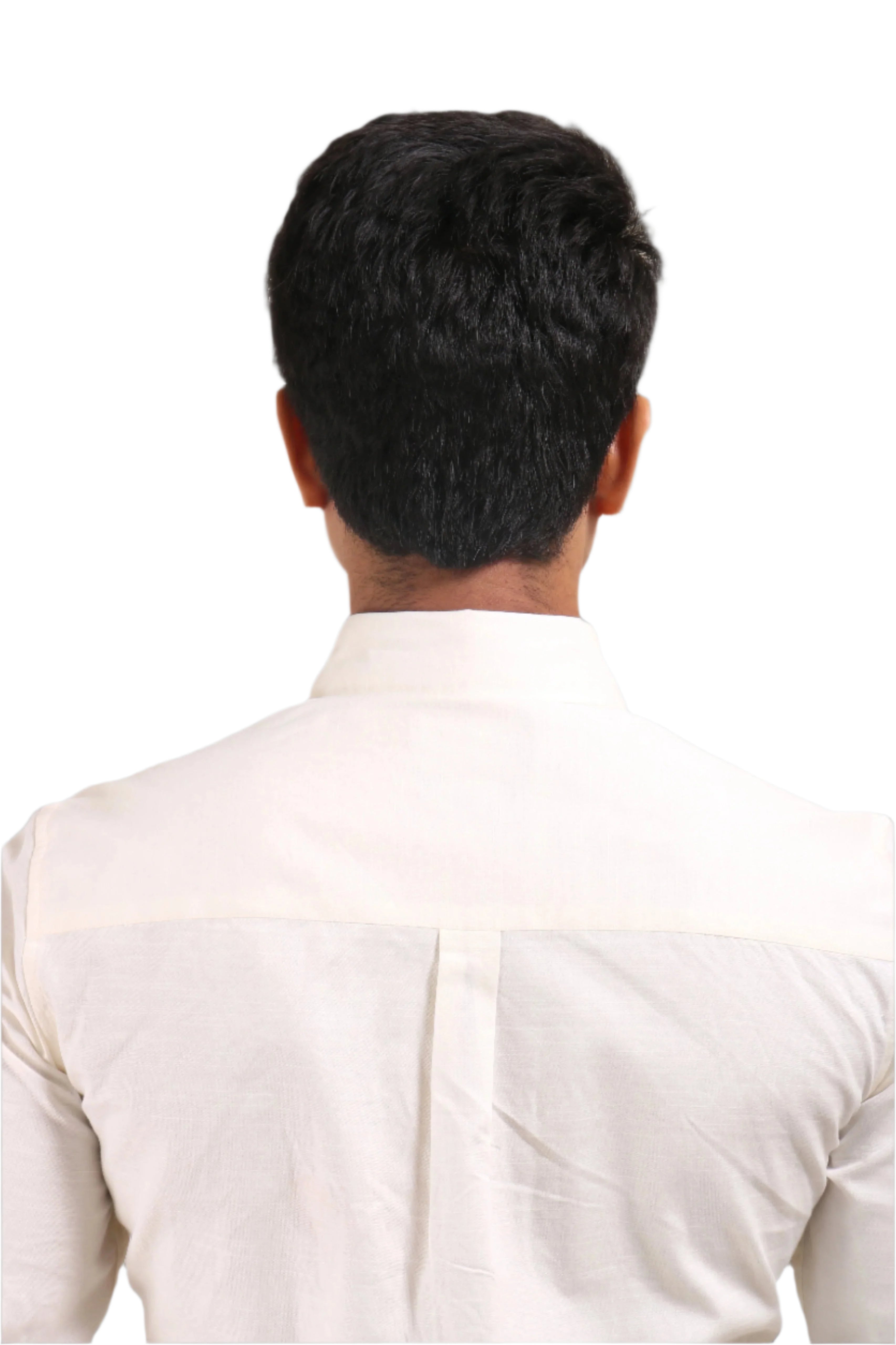 Jonesburg White Satin Slub Slim Fit Shirt