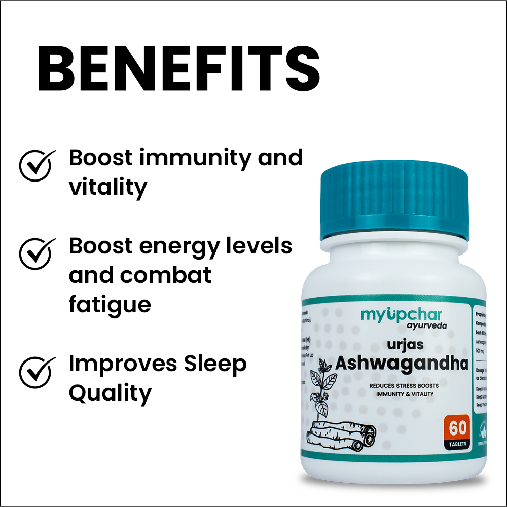 myUpchar Ayurveda Urjas Ashwagandha Tablets - Distacart