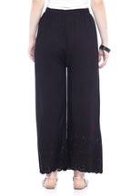 Mominos Fashion Reyon Cotton Black Embroidery Chikan Palazzo - Distacart