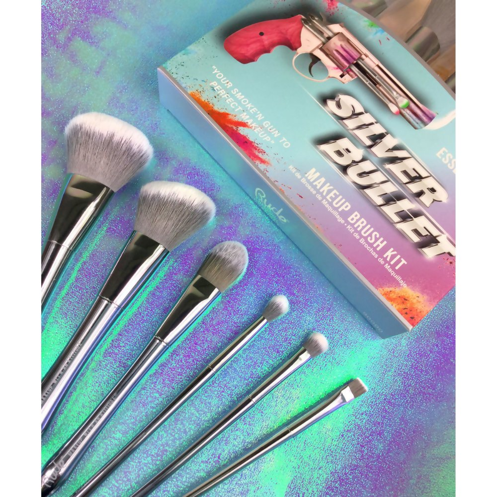 Rude Cosmetics Silver Bullet Powder Brush - Beretta