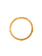 NVR Women's Set of 4 Gold-Plated Traditional Bangles - Distacart