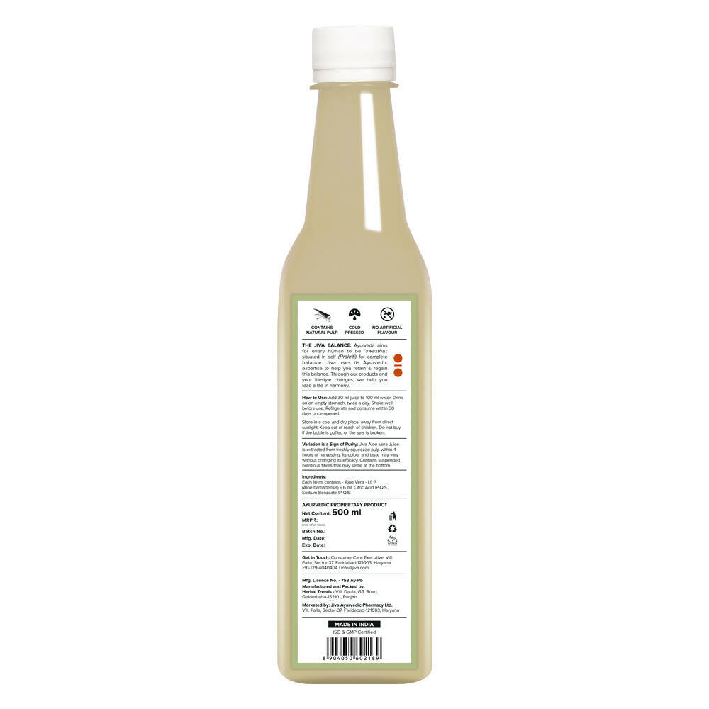 Jiva Ayurveda Amla Juice and Aloevera Juice Combo - Distacart