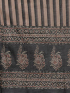 Yufta Women Black Ethnic Motifs Printed Pure Cotton Kurta with Trouser and Dupatta