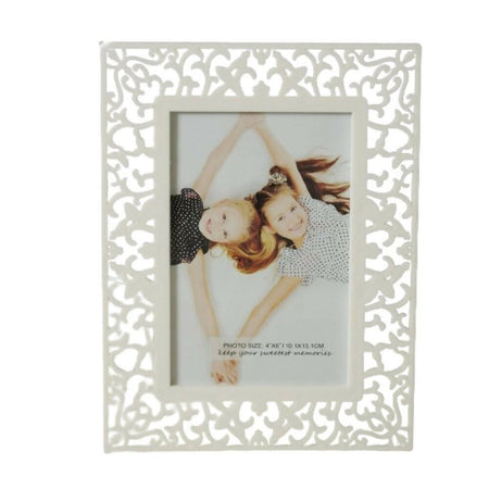 Art Street Decorative Table Photoframe For Home Decoration White Color Shape -Royal