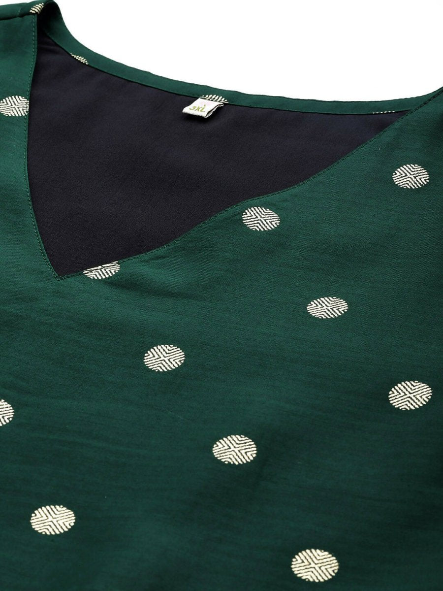 Ahalyaa Women's Traditional wear Kurta Set - Green