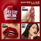 Maybelline New York Super Stay Vinyl Ink Liquid Lipstick, Instant Shine Lasts Up To 16H - Pomodoro Sauce