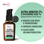 St.Botanica Alpha Arbutin 2% + Hyaluronic Acid 1% Depigmentation Facial Serum