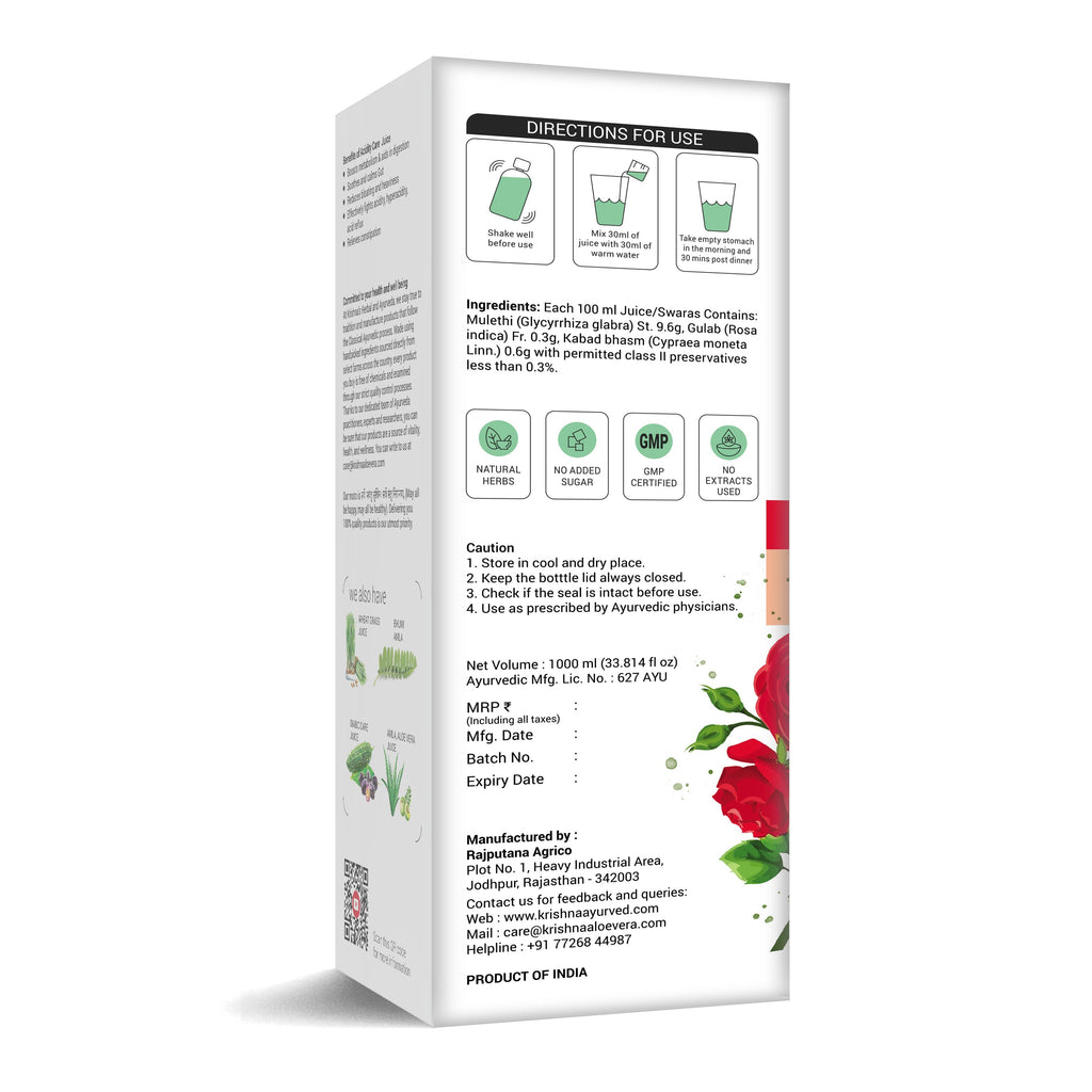 Krishna'S Herbal & Ayurveda Acidity Care Juice