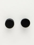 NVR Men's Black Rhodium Plated Studs Earrings - Distacart