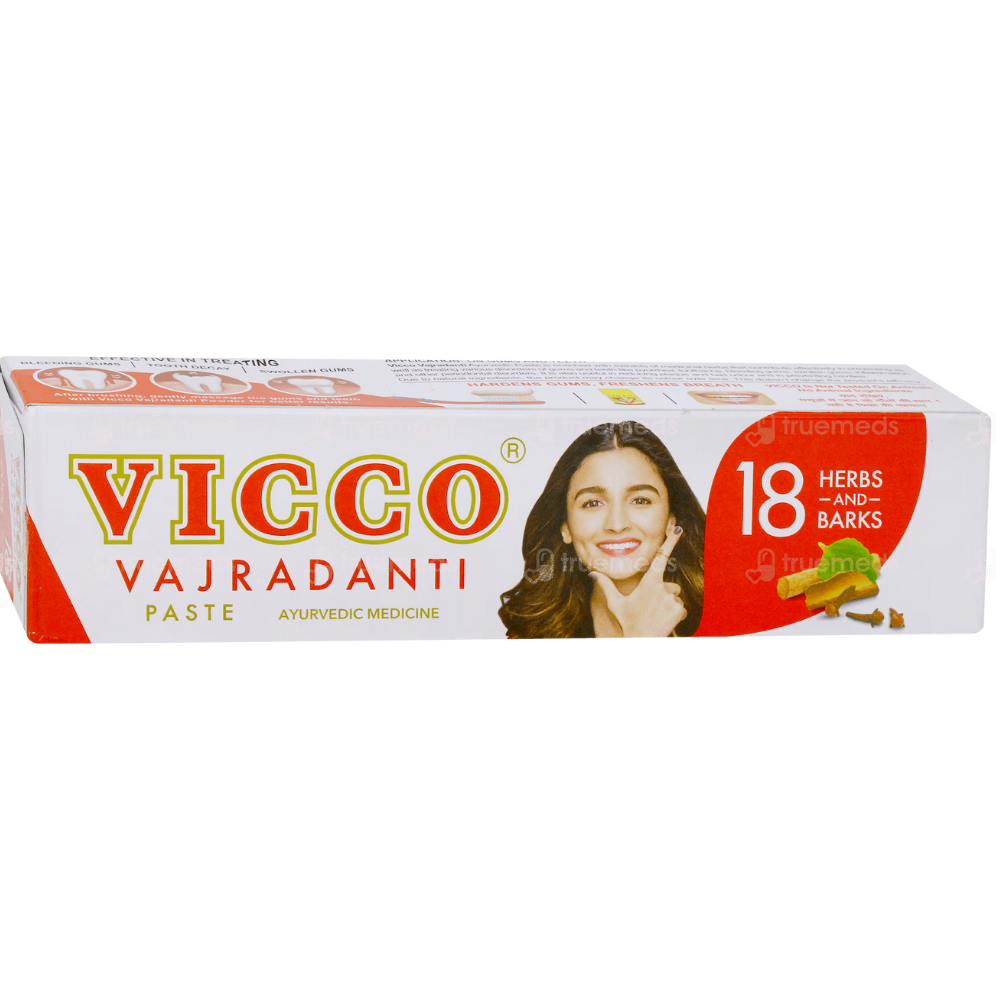 Vicco Vajradanti Ayurvedic 18 Herbs and Barks Toothpaste - Distacart