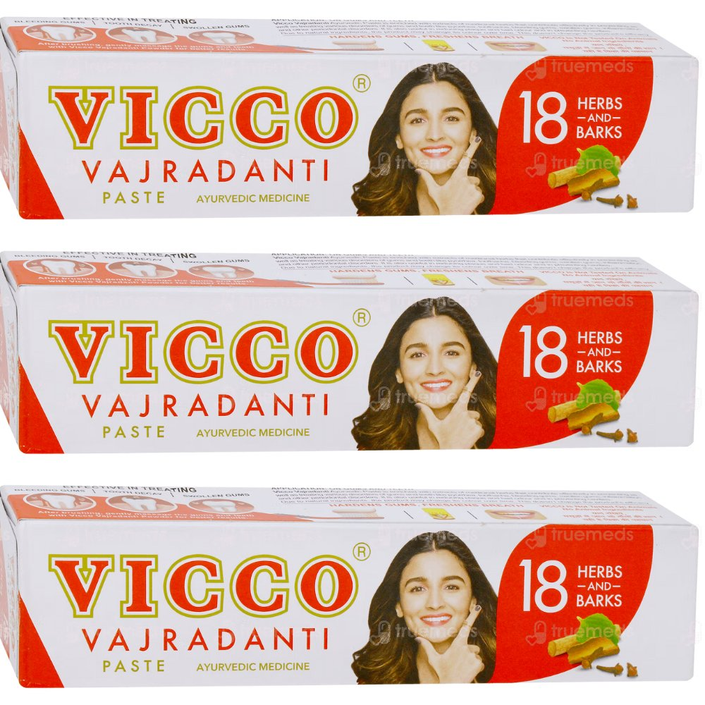 Vicco Vajradanti Ayurvedic 18 Herbs and Barks Toothpaste - Distacart