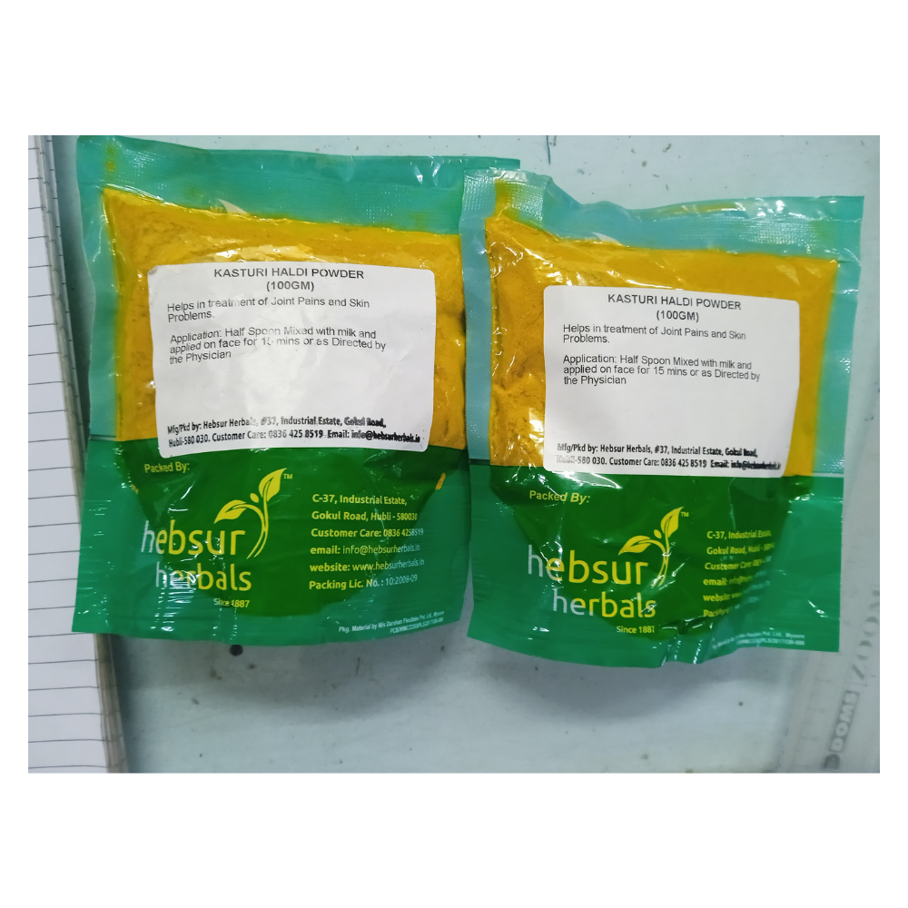 Hebsur Herbals Kasturi Haldi Powder