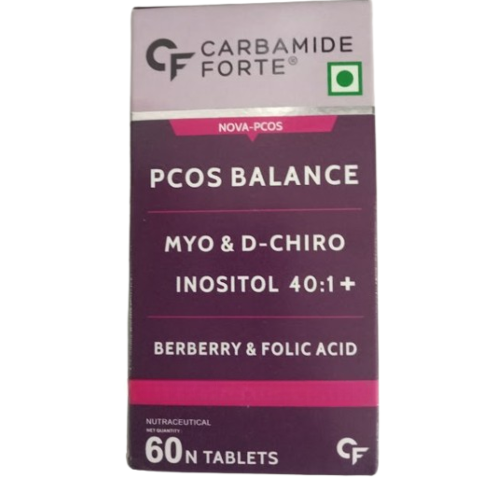 Carbamide Forte PCOS Support Tablets with Myo-Inositol to D-Chiro-Inositol 40:1 - Distacart