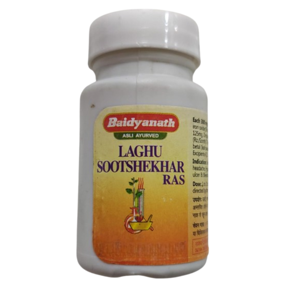 Baidyanath Jhansi Laghu Sutshekhar Tablets - Distacart
