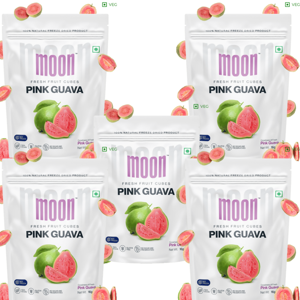 Moon Freeze Dried Pink Guava Cubes