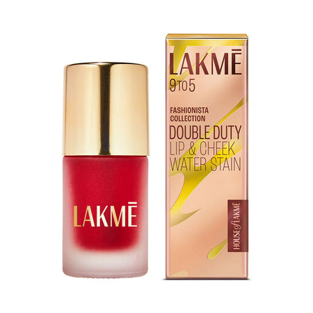 Lakme 9To5 Double Duty Lip & Cheek Water Stain, Transferproof & Long Lasting , Sunset Kiss