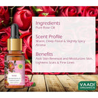 Vaadi Herbals Rose 100% Pure Essential Oil Therapeutic Grade 10 Ml