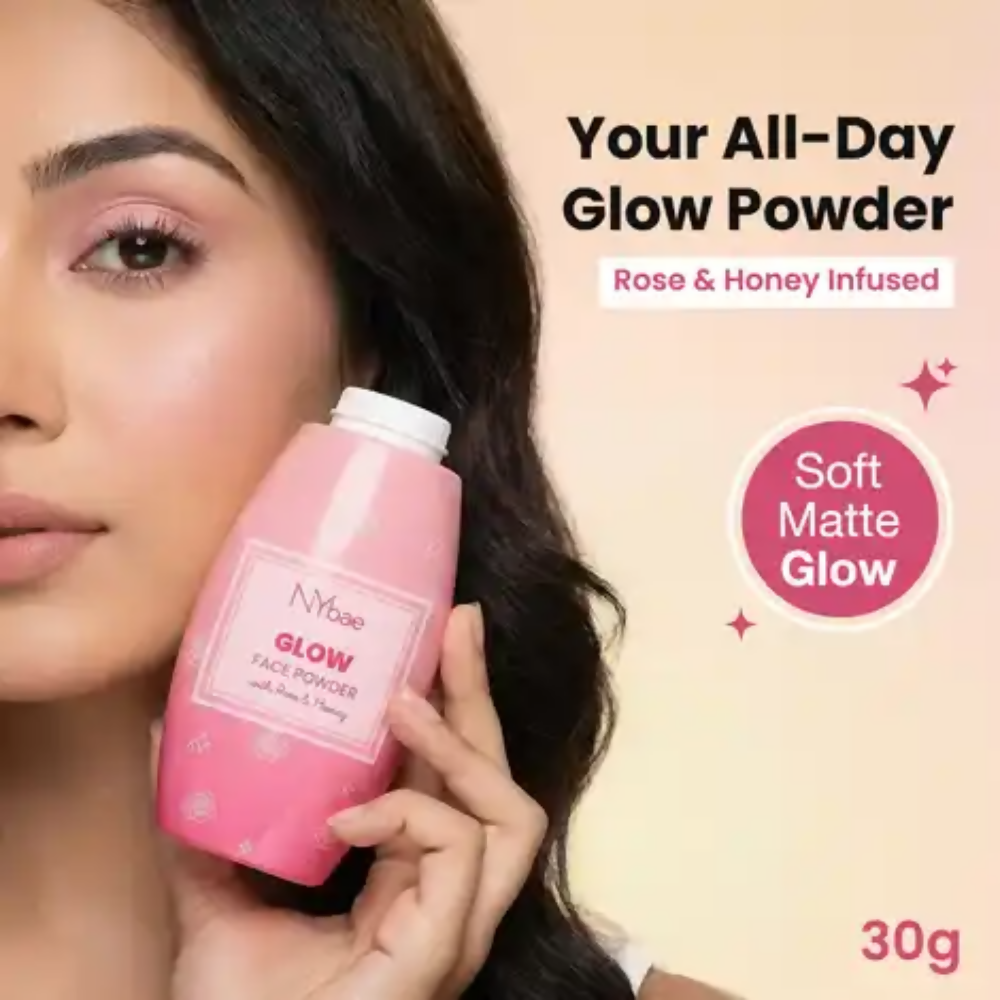 NY Bae Glow Face Powder with Rose & Honey - Distacart