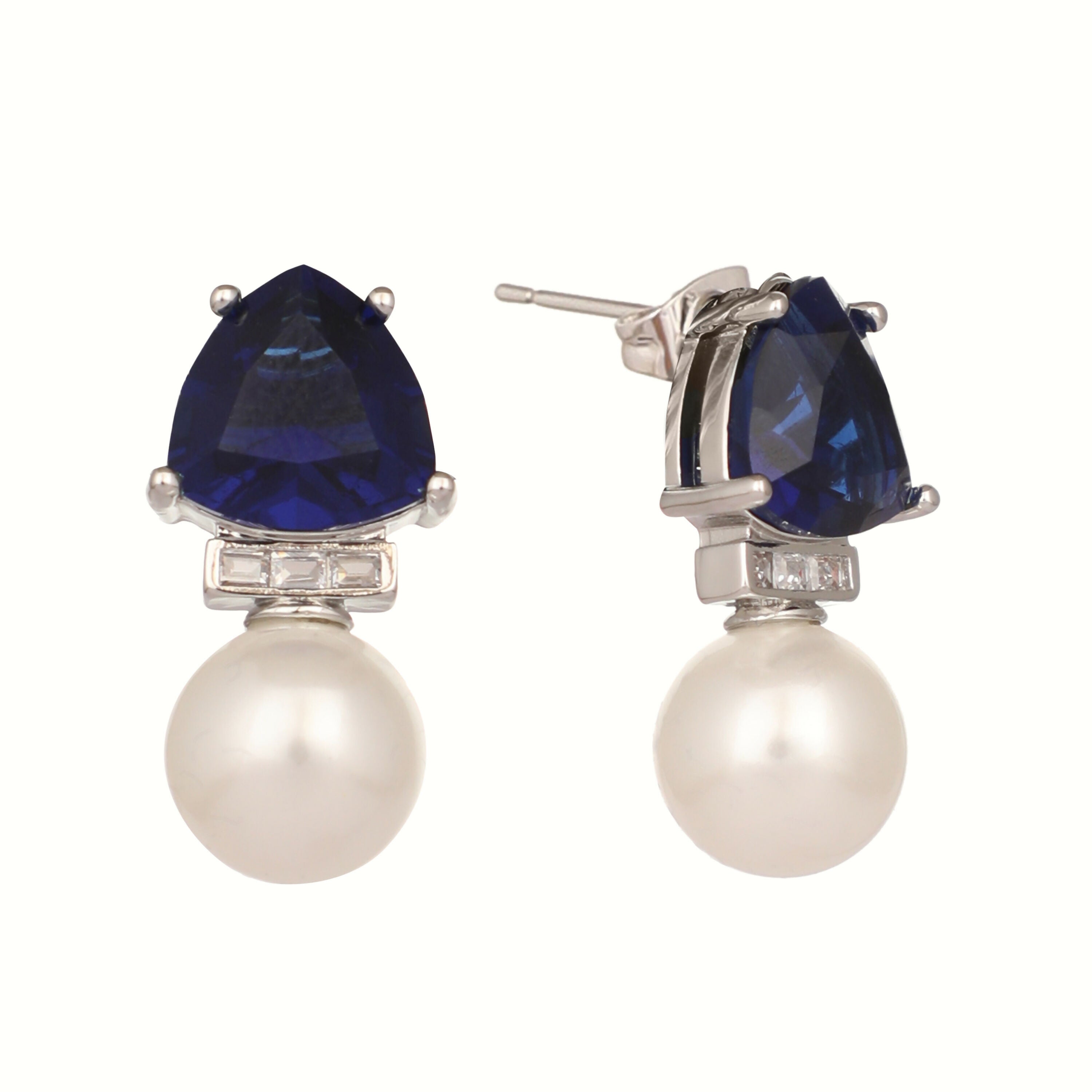 Nuyug Blue Stone Elegance Anti Tarnish Studs - Distacart