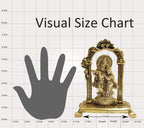 Collectible India Metal Gold-Polished Radha Krishna Idol