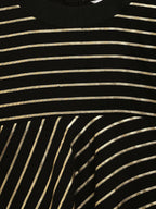 Ahalyaa Black Georgette Gold Print Kids Kurta For Girls