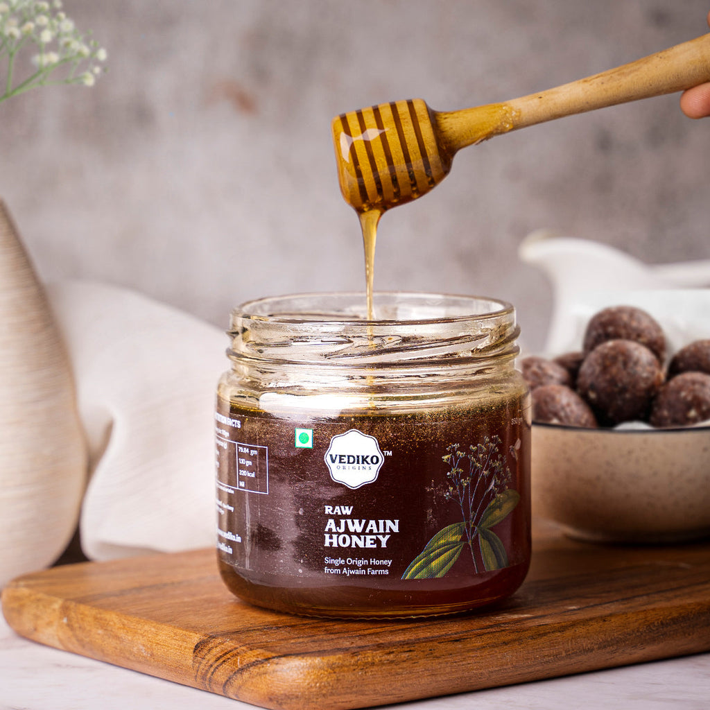 Vediko Origins Raw Ajwain Honey - Distacart