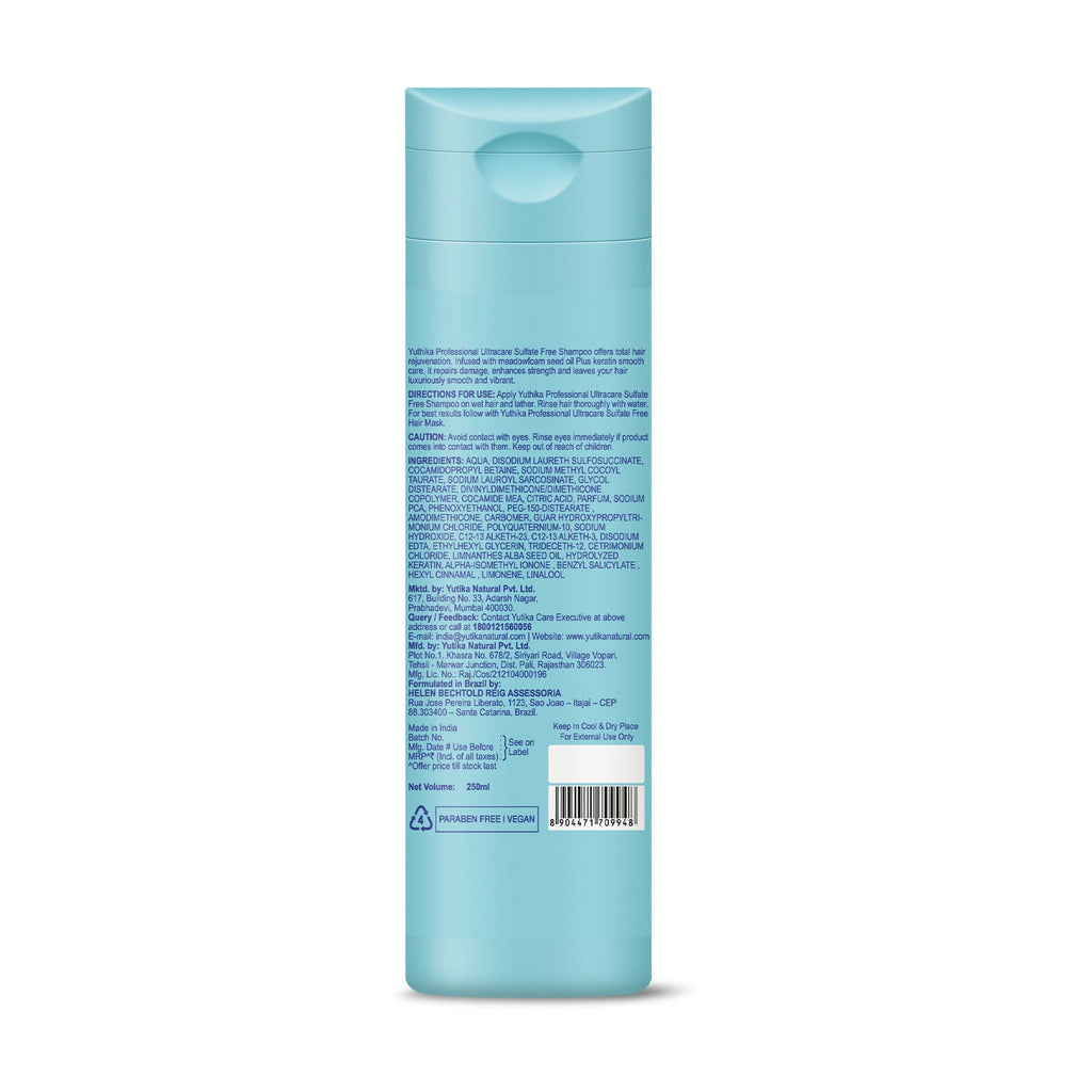 Yuthika Professional Ultracare Sulfate Free Shampoo For Women & Men