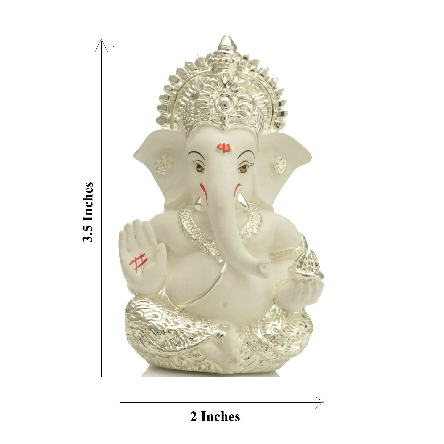 Collectible India Ganesha Idol Silver Plated