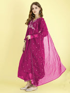 Yash Enterprise Pink Vichitra Silk Embroidery Party Wear Suit Set - Distacart