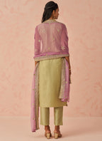 Vegaa Fashion Gold Fancy Crush Embroidered Salwar Suit - Distacart