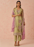 Vegaa Fashion Gold Fancy Crush Embroidered Salwar Suit - Distacart