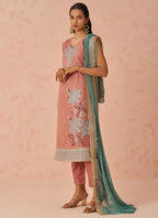Vegaa Fashion Peach Crush Embroidered Salwar Suit - Distacart