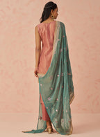 Vegaa Fashion Peach Crush Embroidered Salwar Suit - Distacart