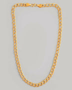 VOJ Gold-Polished Designer Circular Chain For Men
