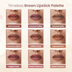 Baked Beauty Liquid Matte Lipstick Brown Palette (Set of 9)