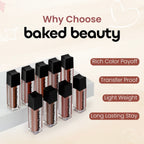 Baked Beauty Liquid Matte Lipstick Brown Palette (Set of 9)