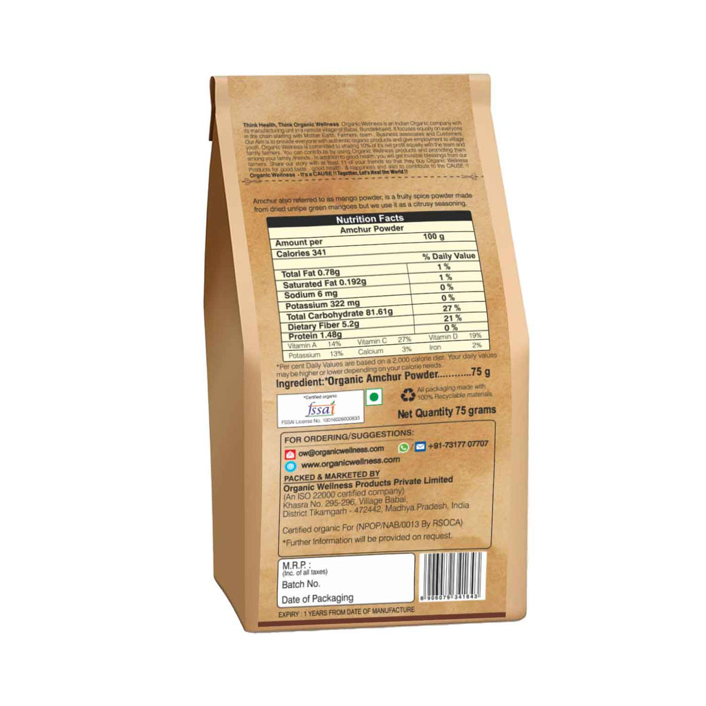 Organic Wellness Amchur Powder - Distacart