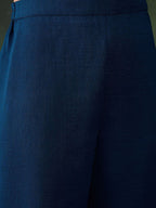 Sangria Floral Embroidered A-Line Kurta & Trousers With Dupatta