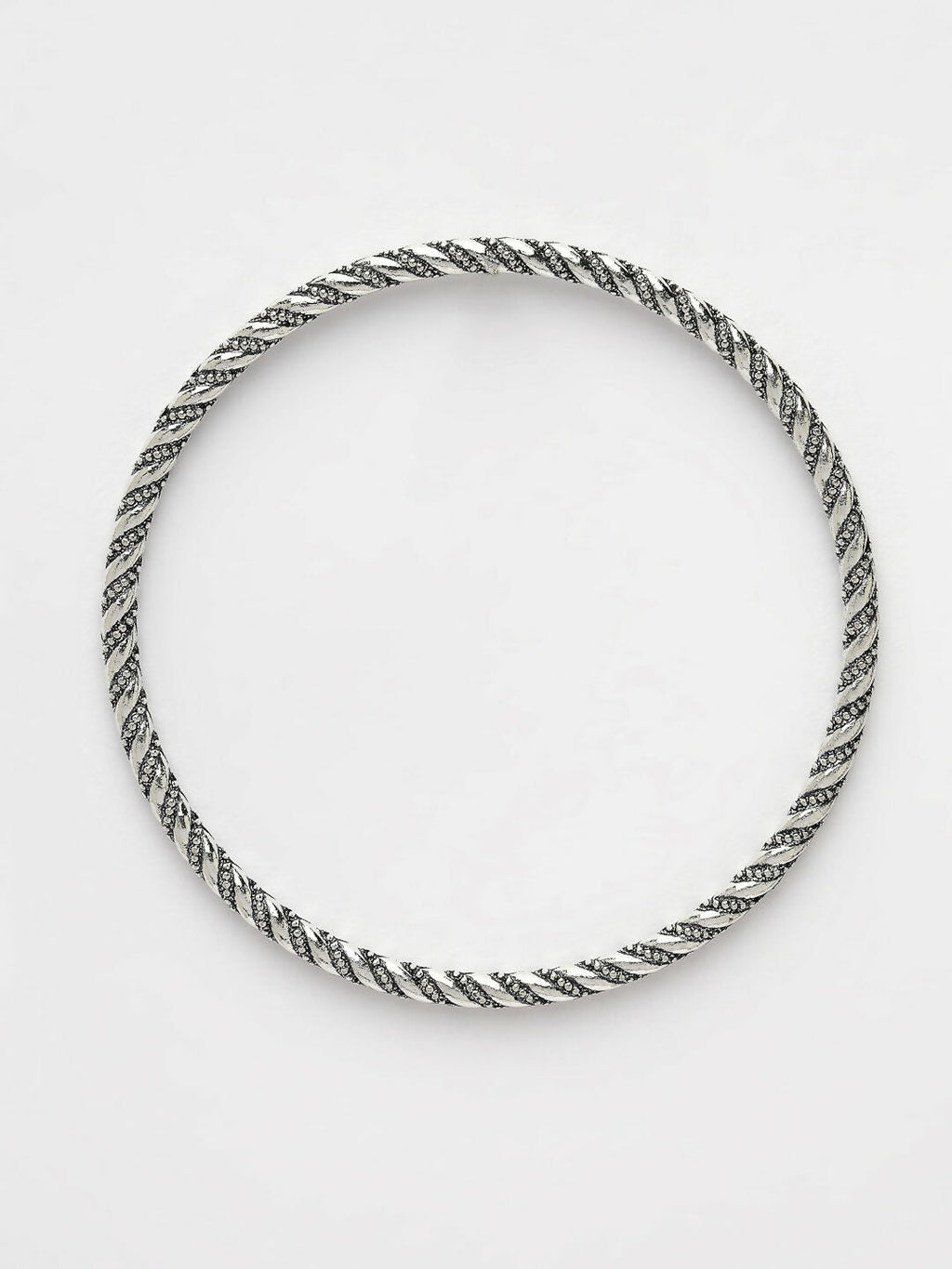 NVR Women's Set of 6 Silver-Toned German Silver Oxidised Bangles - Distacart