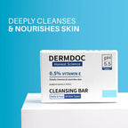 DermDoc 0.5% Vitamin E Cleansing Bar For Moisturized Skin - Distacart
