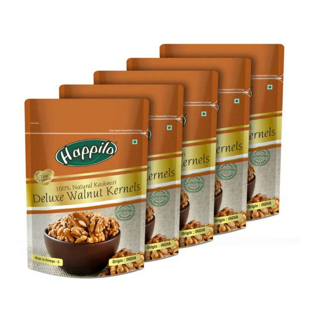Happilo 100% Natural Deluxe Kashmiri Walnut Kernels